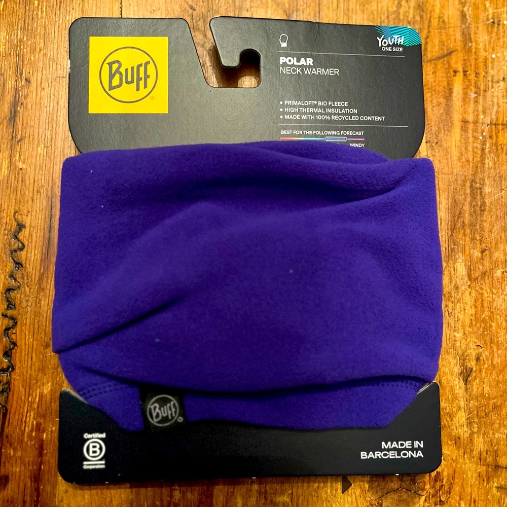 BUFF - Polar Neck-warmer - Youth Size - Ultramarine Color Fleece - BRAND NEW